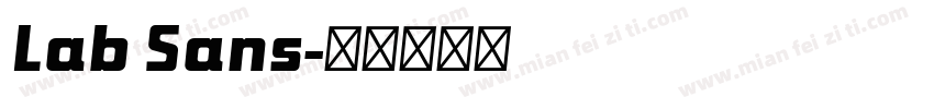 Lab Sans字体转换